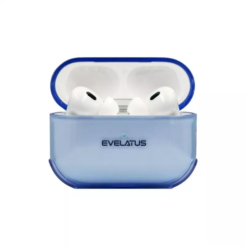 Evelatus Apple AirPods Pro TPU ochranné puzdro transparentné modrá