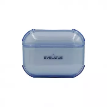 Evelatus Apple AirPods Pro TPU ochranné puzdro transparentné modrá