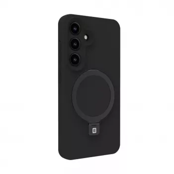 Evelatus Samsung Galaxy S25 Premium Magnetic s stojanom Soft Touch silikónové puzdro čierna
