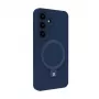 Evelatus Samsung Galaxy S25 Premium Magnetic s stojanom Soft Touch silikónové puzdro polnočná modrá