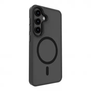 Evelatus Samsung Galaxy S25 hybridné puzdro s magnetom PC+TPU čierne