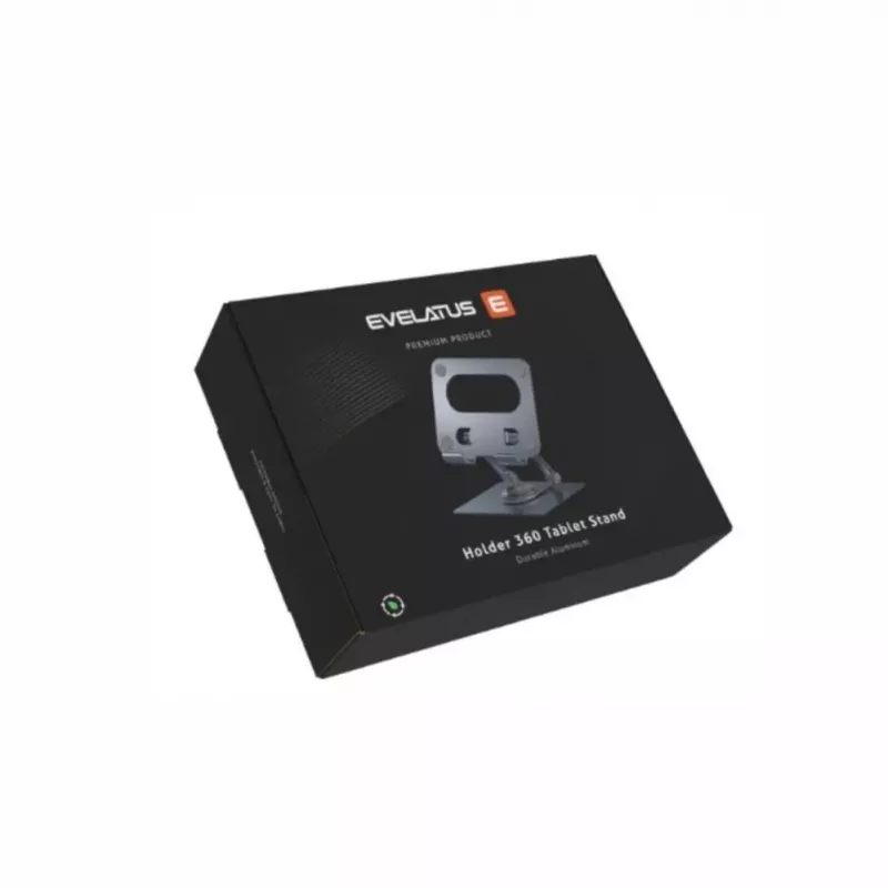 EVELATUS Universal D68 držiak 360 stojan na tablet D68HTS hliník strieborný
