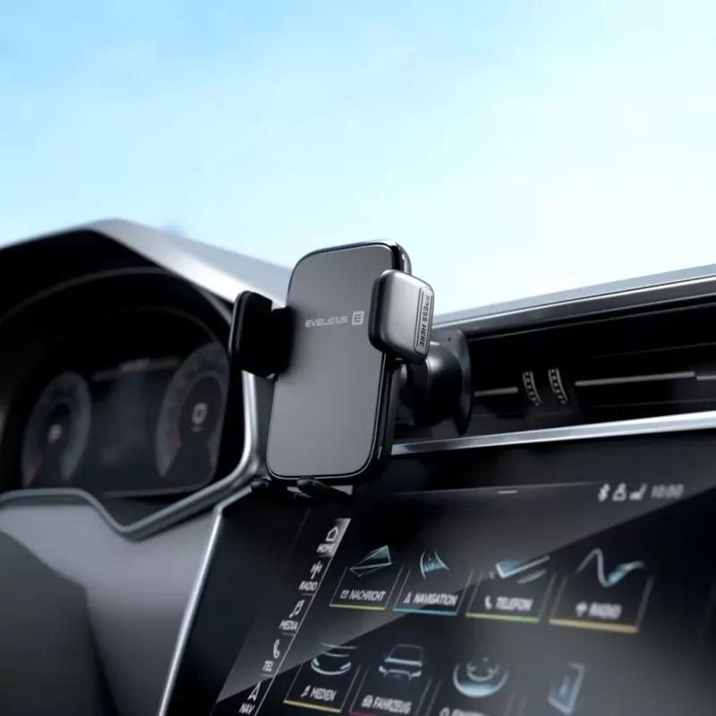 Evelatus Držiak na auto do vetracej mriežky H2+KAC001 čierny