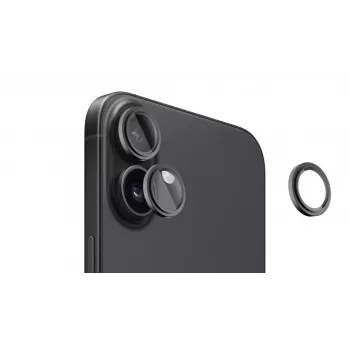 Evelatus Apple iPhone 16 / 16 Plus Camera Lens Protector Armor čierna
