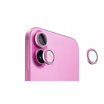Evelatus Apple iPhone 16 / 16 Plus Camera Lens Protector Armor ružová