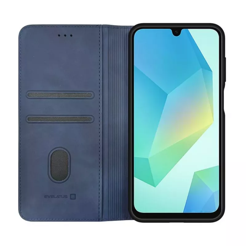 Evelatus Samsung Galaxy A56 Book Case tmavomodrá