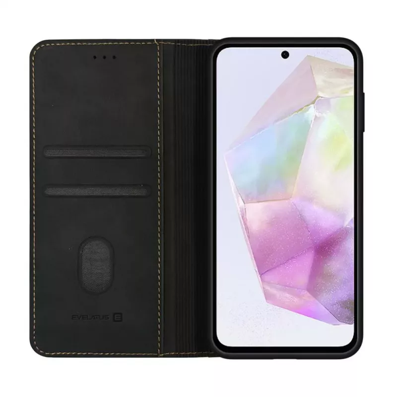 Evelatus Samsung Galaxy A35 Book Case Folio čierna