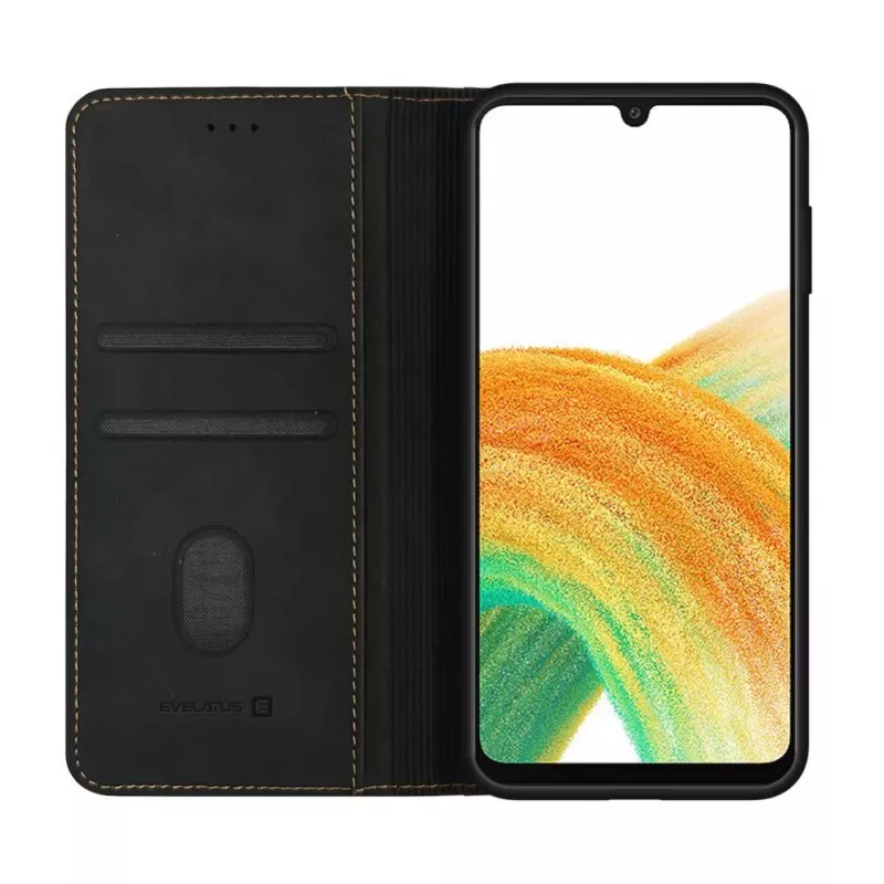 Evelatus Samsung Galaxy A33 Book Case Folio čierne