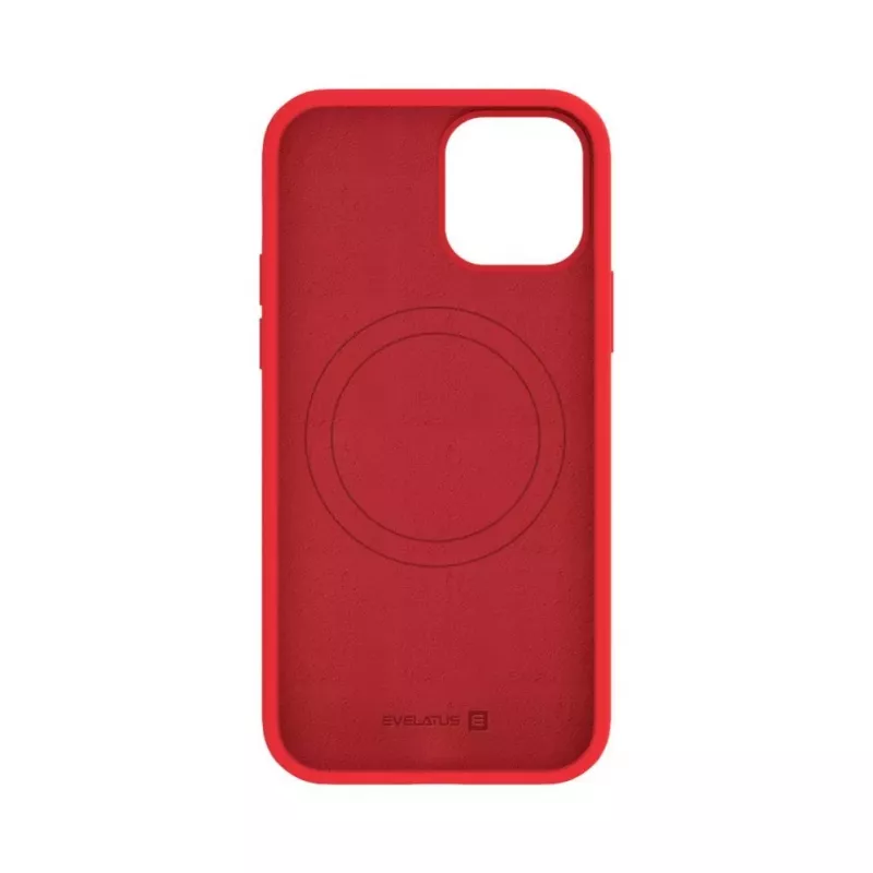 Evelatus Apple iPhone 12 / 12 Pro Premium MagSafe Soft Touch silikónové puzdro červená