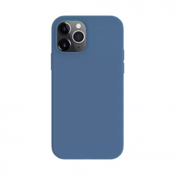 Evelatus Apple iPhone 12 / 12 Pro Premium MagSafe Soft Touch silikónové puzdro námornícka modrá