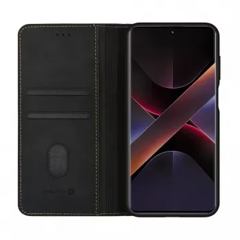 Evelatus Xiaomi Redmi Note 14 Pro 4G / Poco X7 Knižkové puzdro Folio, čierne