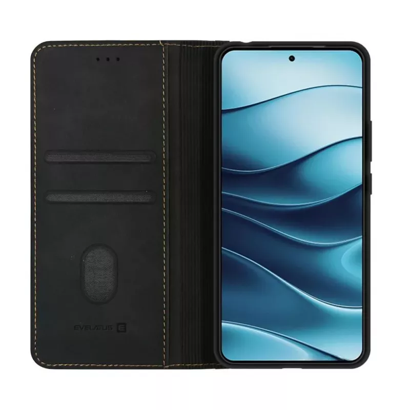 Evelatus Xiaomi Redmi Note 14 4G Book Case Folio čierne