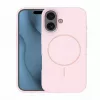 iLike Apple iPhone 16 Soft Touch silikónové puzdro s magnetom svetloružové