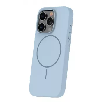 iLike Apple iPhone 16 Pro Max Soft Touch silikónové puzdro s magnetom svetlomodré