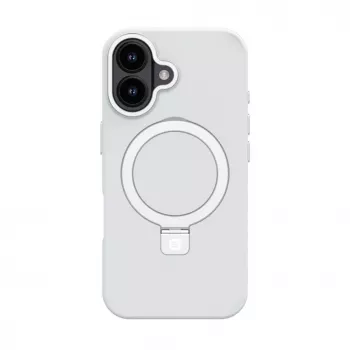 EVELATUS Apple iPhone 17 Shield puzdro s MagSafe a stojanom matné strieborné
