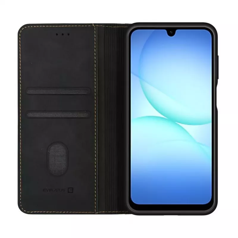 Evelatus Samsung Galaxy A17 knižné puzdro čierne