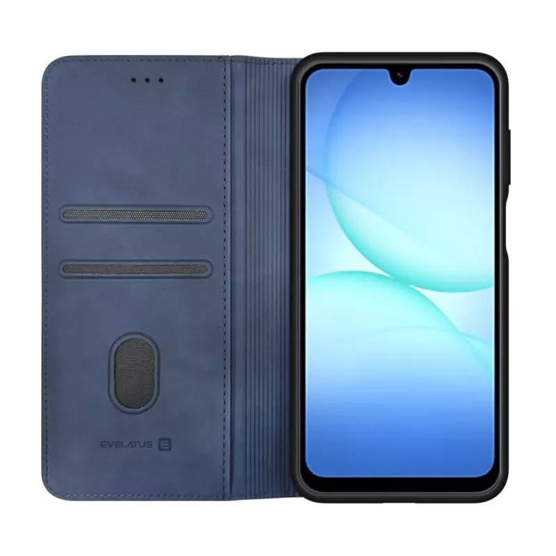 Evelatus Samsung Galaxy A17 knižné puzdro tmavomodré