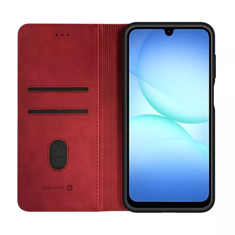 Evelatus Samsung Galaxy A17 Knižkové puzdro, červené