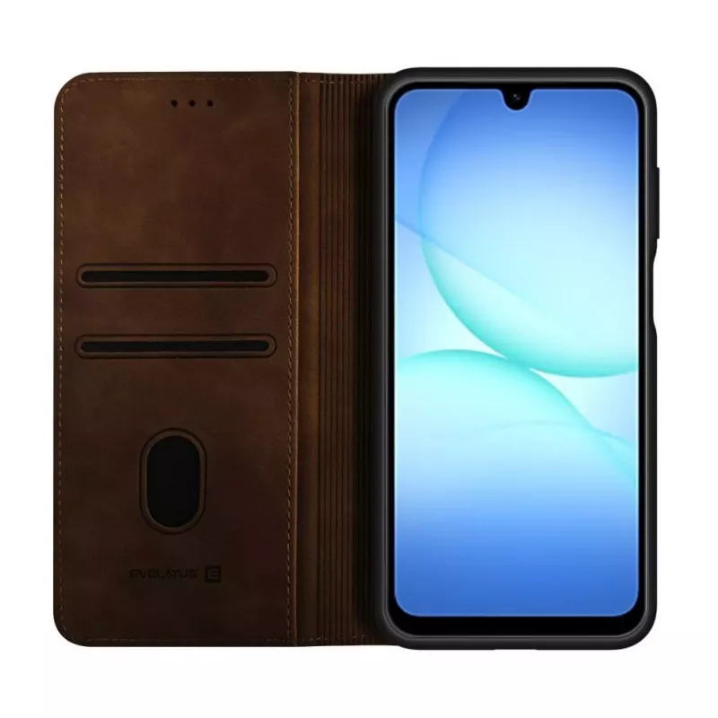 Evelatus Samsung Galaxy A17 knižné puzdro hnedé
