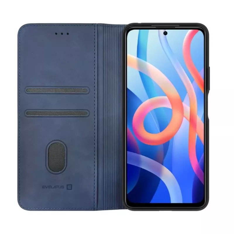Evelatus Xiaomi Redmi 15 5G knižné puzdro folio tmavomodré