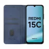 Evelatus Xiaomi Redmi 15C 4G/5G knižné puzdro folio tmavomodré