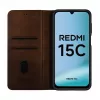 Evelatus Xiaomi Redmi 15C 4G/5G knižné puzdro folio hnedé
