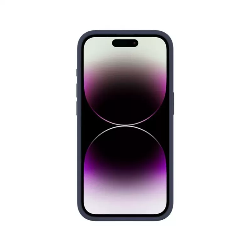 Evelatus Apple iPhone 16e prémiové magnetické silikónové puzdro Soft Touch tmavomodré