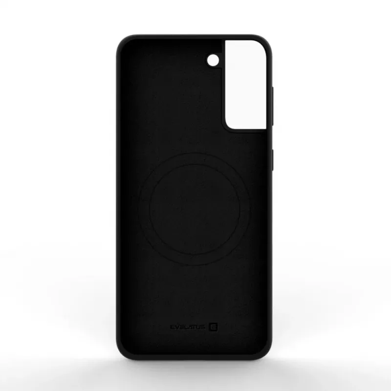 Evelatus Samsung Galaxy S22 prémiové magnetické silikónové puzdro Soft Touch čierne