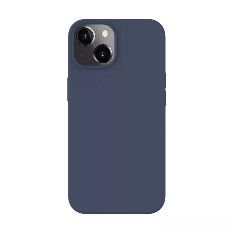 Evelatus Apple iPhone 14 / 13 prémiové magnetické silikónové puzdro Soft Touch tmavomodré