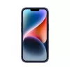 Evelatus Apple iPhone 14 / 13 prémiové magnetické silikónové puzdro Soft Touch tmavomodré