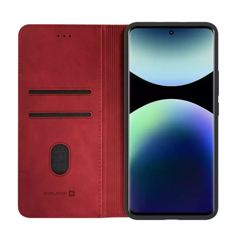 Evelatus Xiaomi Redmi Note 15 puzdro s klopou červené