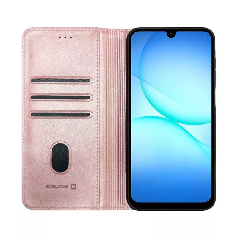 Evelatus Samsung Galaxy A17 puzdro s klopou Folio ružové