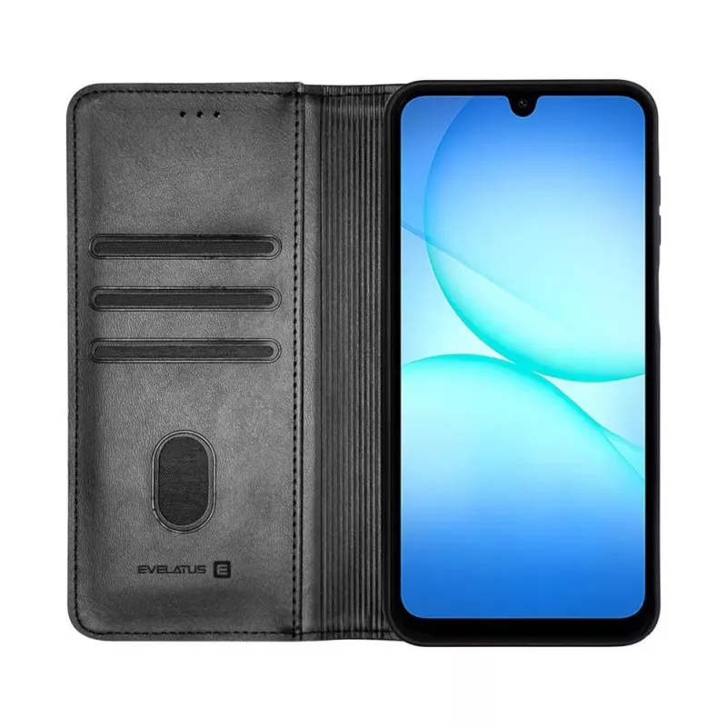 Evelatus Samsung Galaxy A17 puzdro s klopou Folio čierne