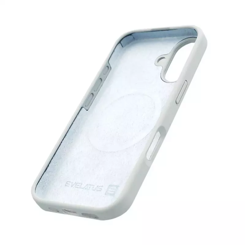 Evelatus Apple iPhone 17 prémiové MagSafe silikónové puzdro Soft Touch Mist Blue