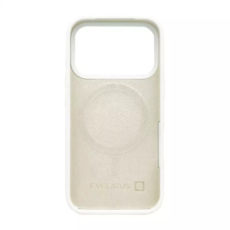 Evelatus Apple iPhone 17 Pro prémiové MagSafe silikónové puzdro Soft Touch strieborné