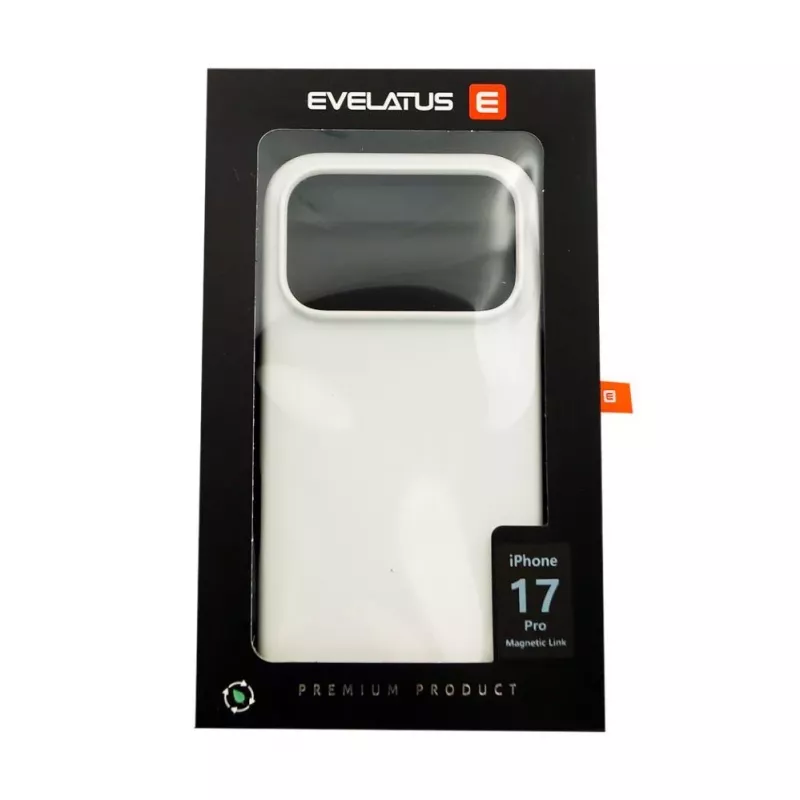 Evelatus Apple iPhone 17 Pro prémiové MagSafe silikónové puzdro Soft Touch strieborné