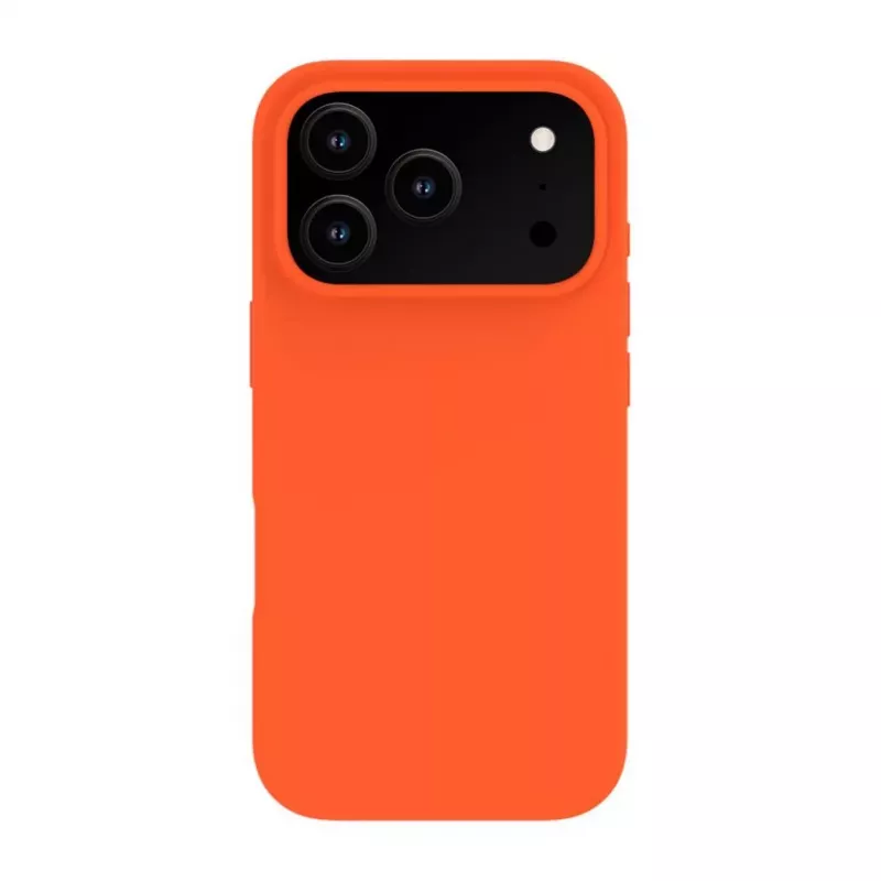 Evelatus Apple iPhone 17 Pro prémiové MagSafe silikónové puzdro Soft Touch oranžové