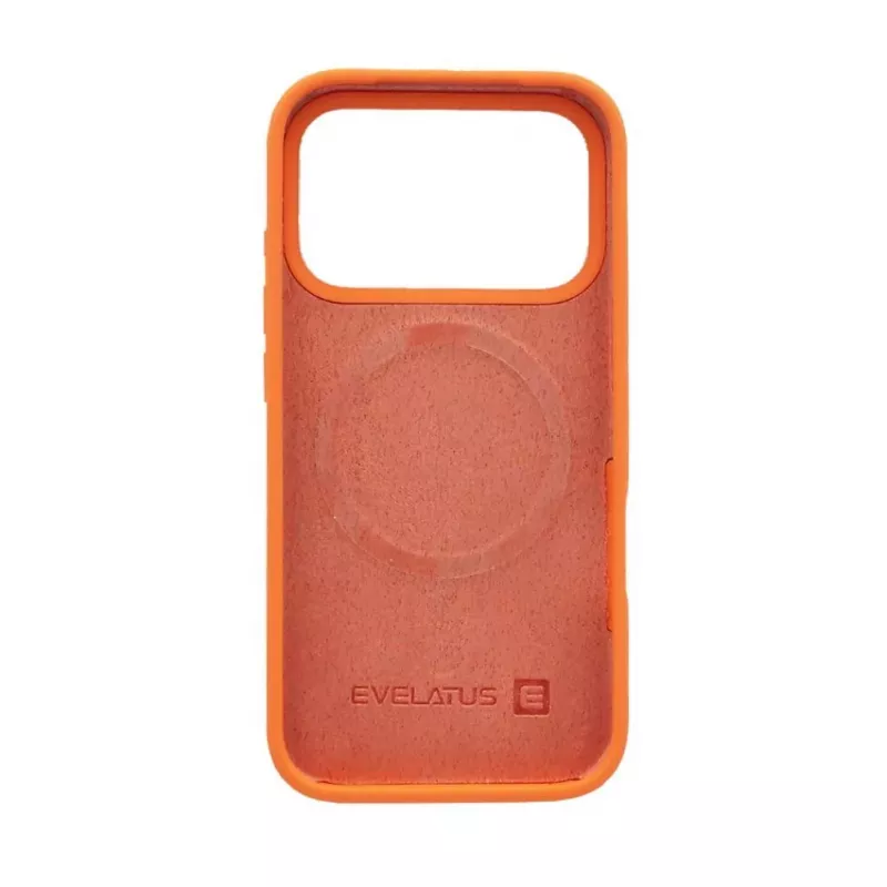 Evelatus Apple iPhone 17 Pro prémiové MagSafe silikónové puzdro Soft Touch Papaya
