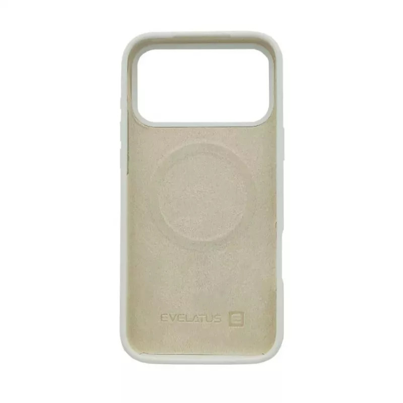 Evelatus Apple iPhone 17 Pro Max prémiové MagSafe silikónové puzdro Soft Touch strieborné