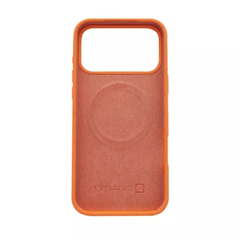 Evelatus Apple iPhone 17 Pro Max prémiové MagSafe silikónové puzdro Soft Touch Papaya