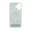 Evelatus Apple iPhone 17 pogumované puzdro MagSafe so stojanom strieborné