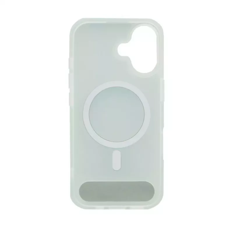 Evelatus Apple iPhone 17 pogumované puzdro MagSafe so stojanom strieborné