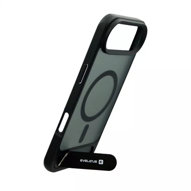 Evelatus Apple iPhone 17 Air pogumované puzdro MagSafe so stojanom čierne