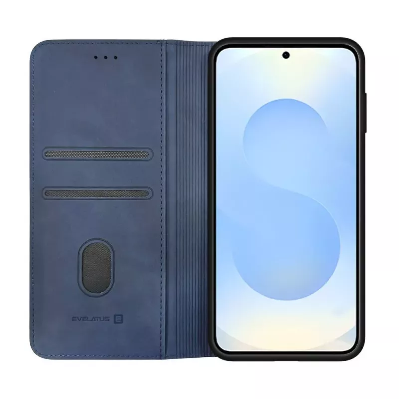 Evelatus Samsung Galaxy S26 puzdro s klopou tmavomodré