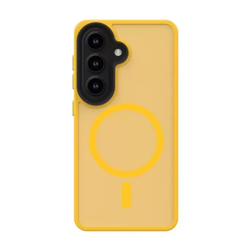Evelatus Samsung Galaxy S26 hybridné puzdro s magnetom, PC+TPU oranžové
