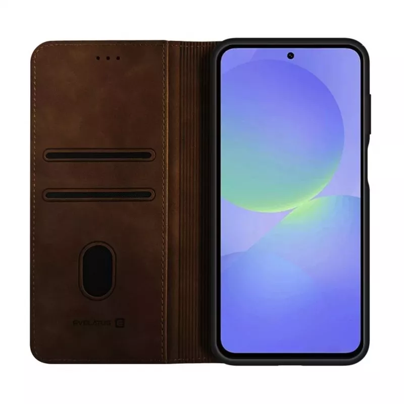 Evelatus Samsung Galaxy A37 puzdro s klopou hnedé