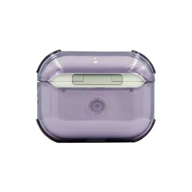 Evelatus Apple AirPods Pro 2 TPU ochranné puzdro transparentné fialové