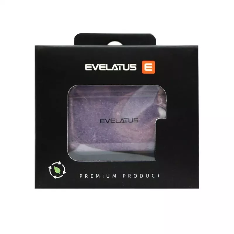 Evelatus Apple AirPods Pro 2 TPU ochranné puzdro transparentné fialové
