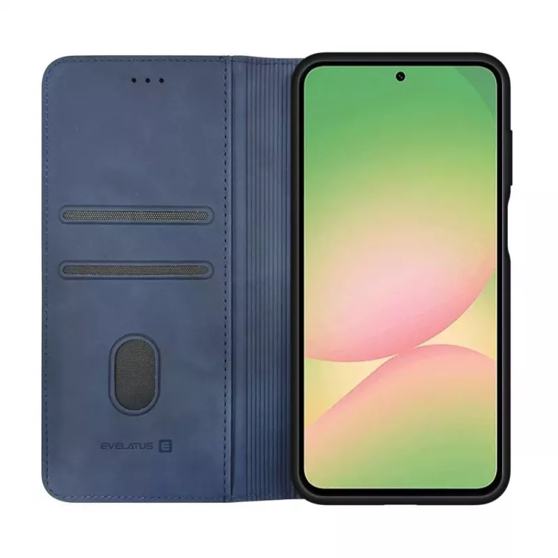 Evelatus Samsung Galaxy A57 puzdro na knihu Midnight Blue