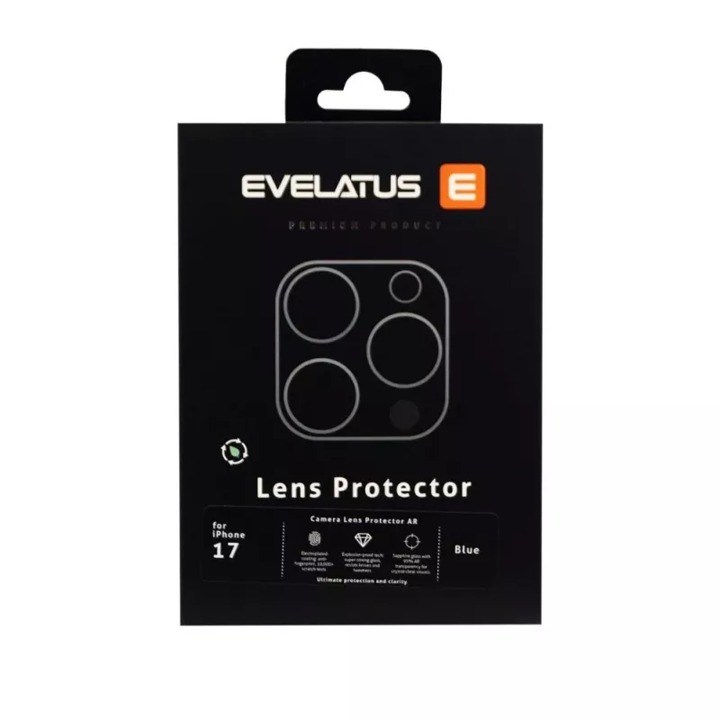 Evelatus Apple iPhone 17 Full Body Camera Lens Protection Premium modrá